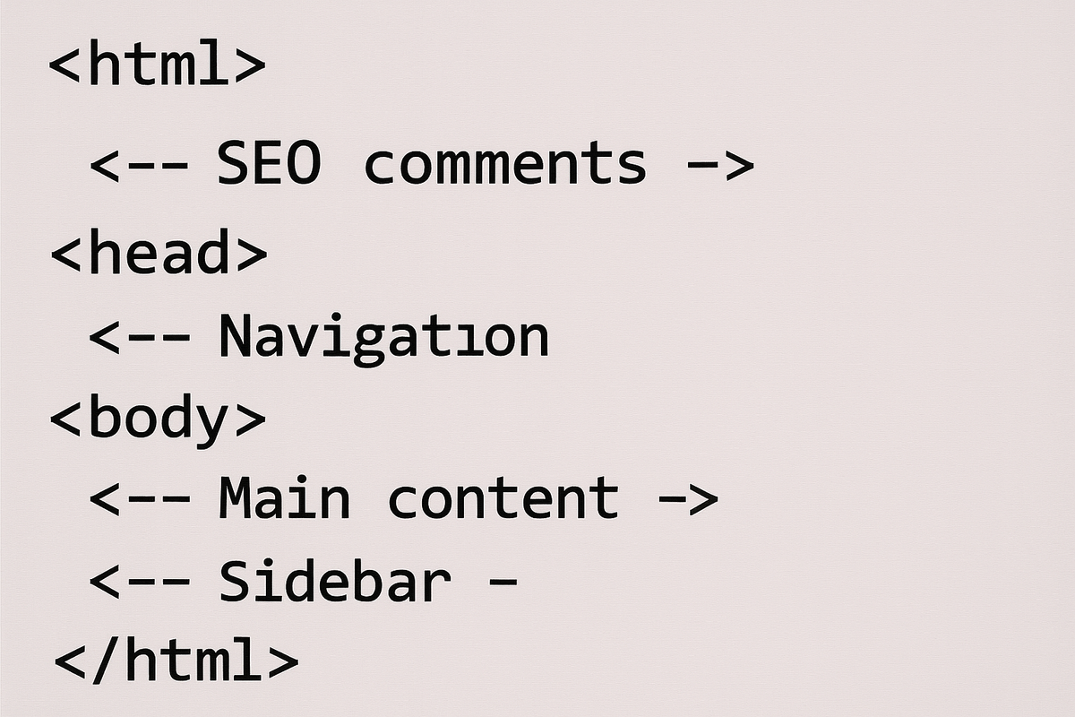 Commentaires HTML en SEO : c'est si important ?