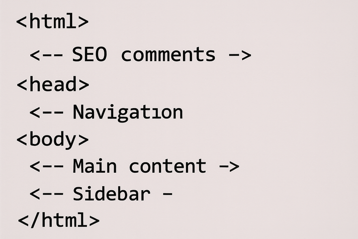 Commentaires HTML en SEO : c'est si important ?